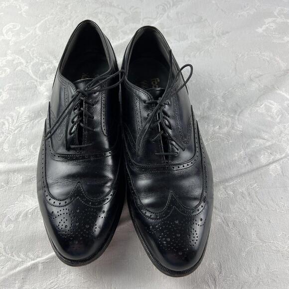 FootJoy Other - Footjoy Shoes Mens Size 10 D Black Leather Wingtip Dress Career Shoes